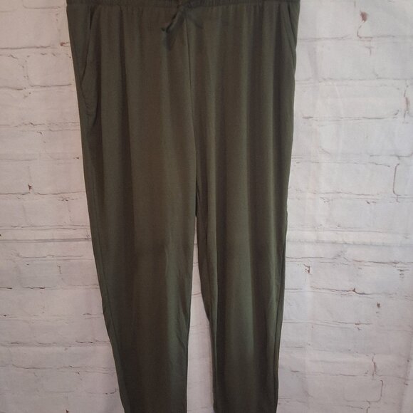 Leggings Depot Buttery Soft Olive Green Banded Leggings - Picture 1 of 6